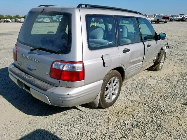 JF1SF65671H751242 - 2001 SUBARU FORESTER S SILVER photo 4