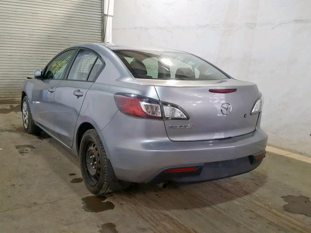 JM1BL1UG4B1413954 - 2011 MAZDA 3 I GRAY photo 3