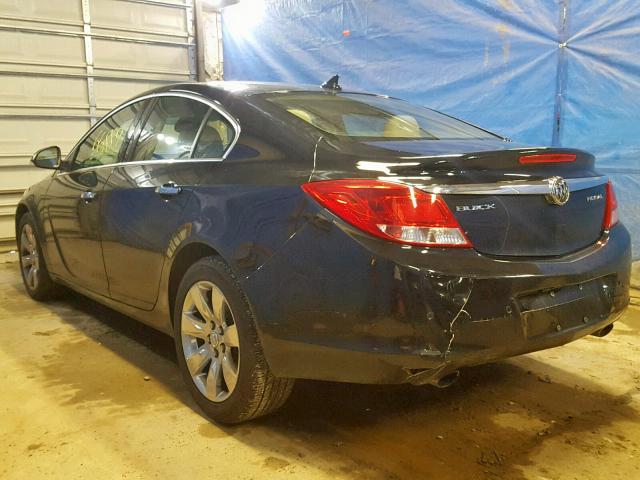 2G4GS5EV4D9154549 - 2013 BUICK REGAL PREM BLACK photo 3