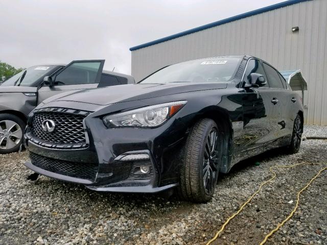 JN1EV7AR0JM437667 - 2018 INFINITI Q50 LUXE BLACK photo 2