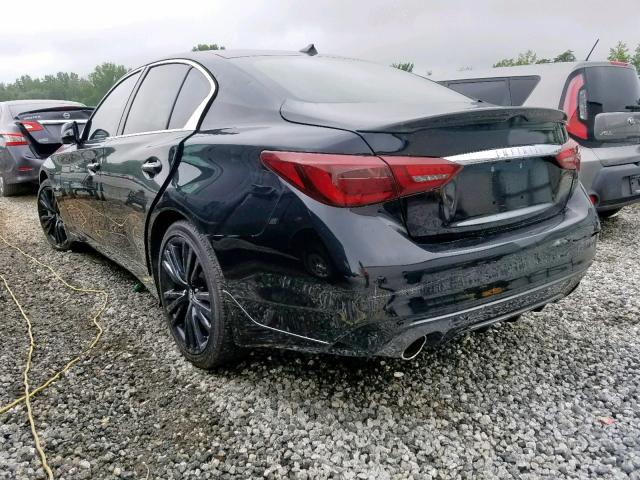 JN1EV7AR0JM437667 - 2018 INFINITI Q50 LUXE BLACK photo 3