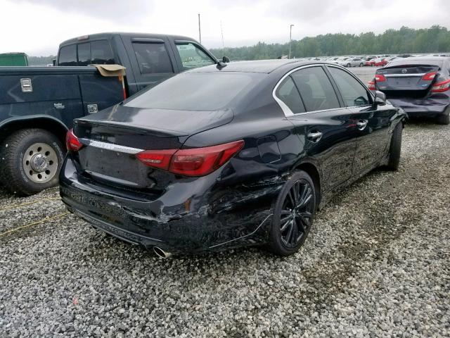 JN1EV7AR0JM437667 - 2018 INFINITI Q50 LUXE BLACK photo 4