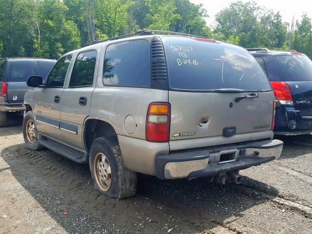 1GNEK13Z93J150274 - 2003 CHEVROLET TAHOE K150 BEIGE photo 3