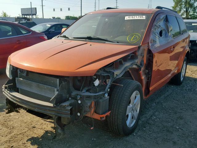 3D4PH1FG5BT552748 - 2011 DODGE JOURNEY MA ORANGE photo 2