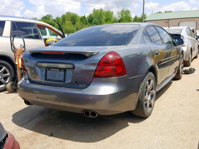 2G2WR524141299171 - 2004 PONTIAC GRAND PRIX GRAY photo 4