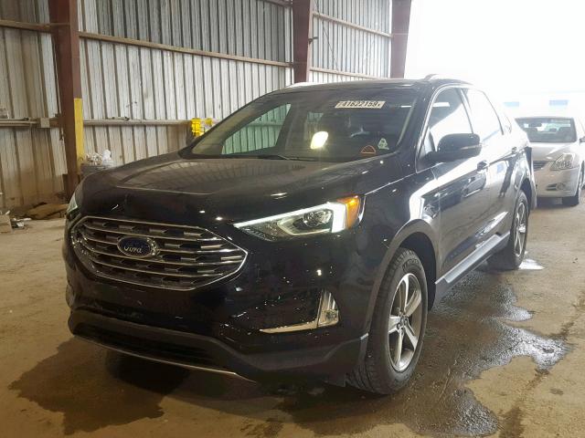 2FMPK3J94KBB11820 - 2019 FORD EDGE SEL BLACK photo 2