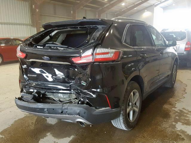 2FMPK3J94KBB11820 - 2019 FORD EDGE SEL BLACK photo 4