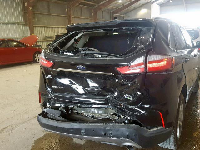 2FMPK3J94KBB11820 - 2019 FORD EDGE SEL BLACK photo 9