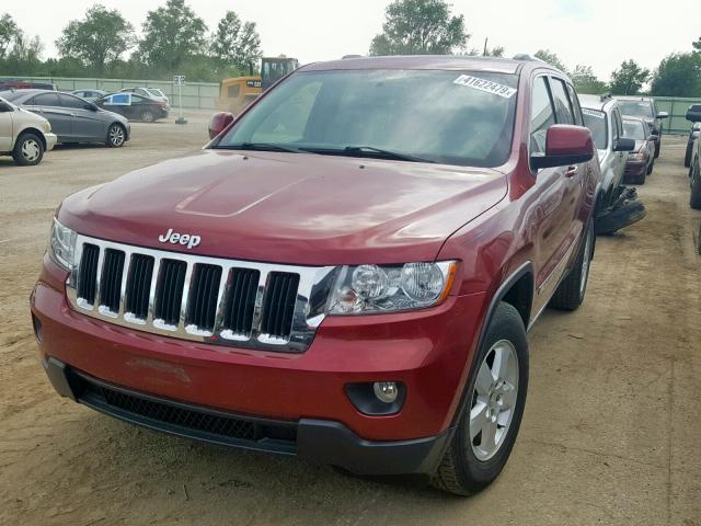 1C4RJFAG1DC568927 - 2013 JEEP GRAND CHER RED photo 2