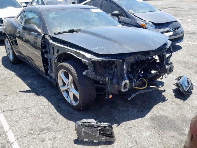 2G1FD1E35F9266483 - 2015 CHEVROLET CAMARO LT BLACK photo 1