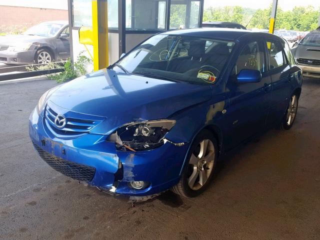 JM1BK344461456135 - 2006 MAZDA 3 HATCHBAC BLUE photo 2