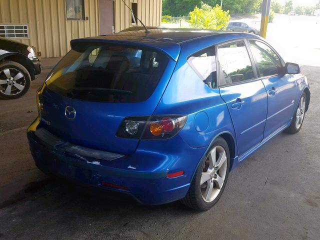 JM1BK344461456135 - 2006 MAZDA 3 HATCHBAC BLUE photo 4