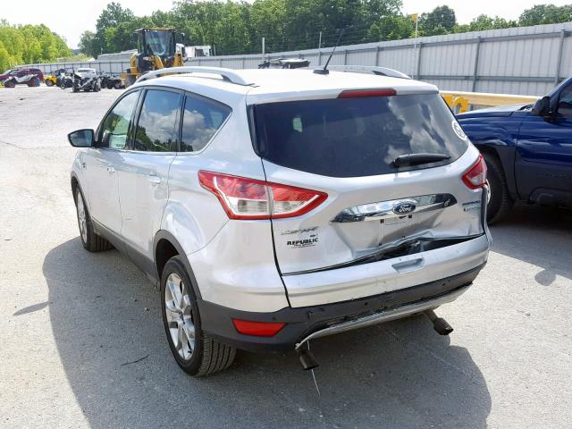 1FMCU0JX0EUB07395 - 2014 FORD ESCAPE TIT SILVER photo 3