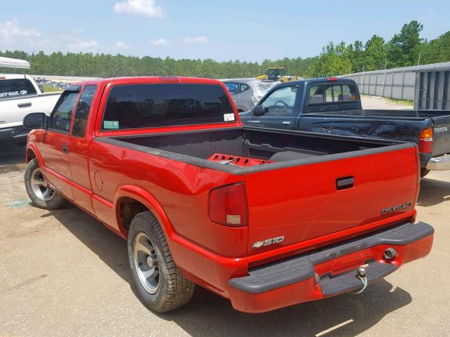 1GCCS19X238276375 - 2003 CHEVROLET S TRUCK S1 RED photo 3