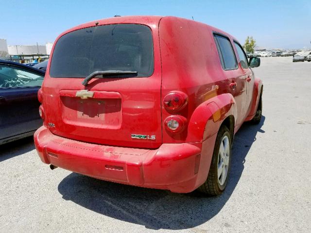 3GNCA13B99S562487 - 2009 CHEVROLET HHR LS RED photo 4