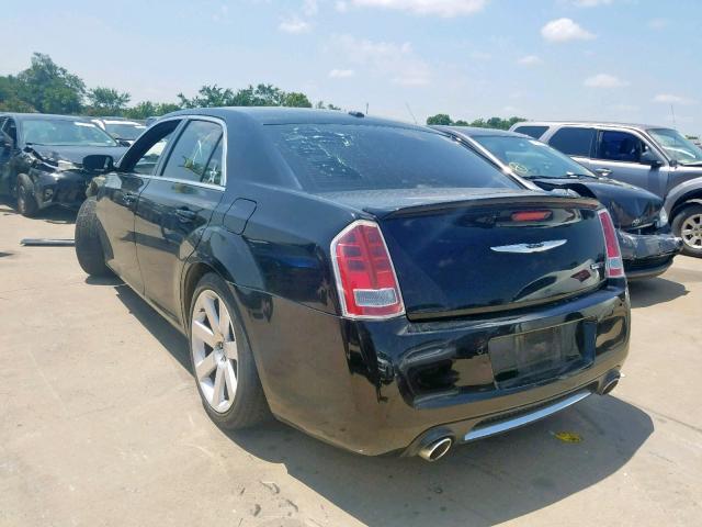 2C3CCAFJ9CH800410 - 2012 CHRYSLER 300 SRT-8 BLACK photo 3