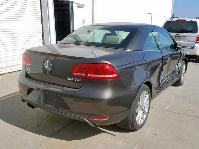 WVWBW7AH6CV009166 - 2012 VOLKSWAGEN EOS KOMFOR BROWN photo 4