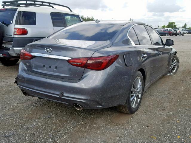 JN1EV7ARXJM432668 - 2018 INFINITI Q50 LUXE GRAY photo 4