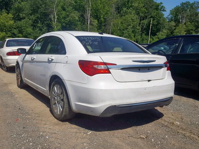 1C3CCBAB4EN206338 - 2014 CHRYSLER 200 LX WHITE photo 3