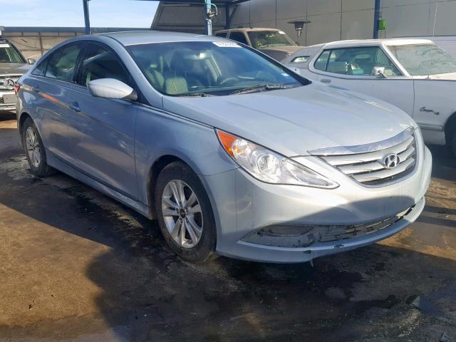 5NPEB4AC8EH889043 - 2014 HYUNDAI SONATA GLS SILVER photo 1