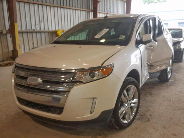 2FMDK3JCXCBA77754 - 2012 FORD EDGE SEL WHITE photo 2