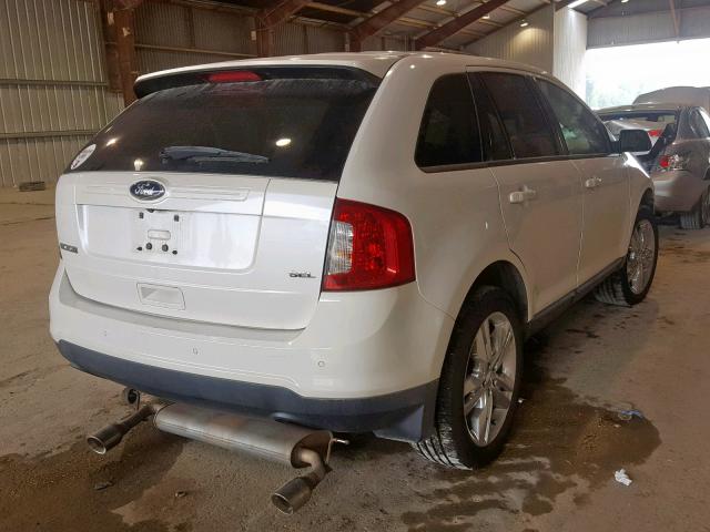 2FMDK3JCXCBA77754 - 2012 FORD EDGE SEL WHITE photo 4