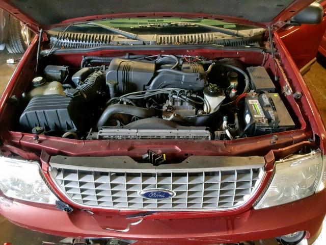 1FMDU74E72ZA61747 - 2002 FORD EXPLORER E RED photo 7