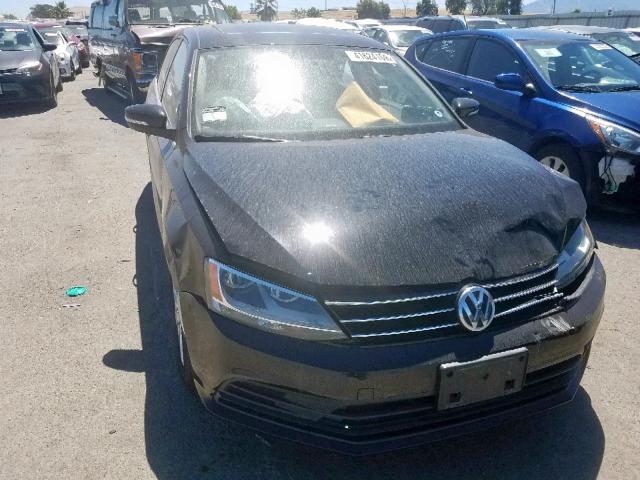 3VWLA7AJ8FM307512 - 2015 VOLKSWAGEN JETTA TDI BLACK photo 1