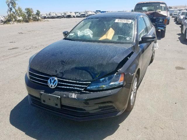 3VWLA7AJ8FM307512 - 2015 VOLKSWAGEN JETTA TDI BLACK photo 2