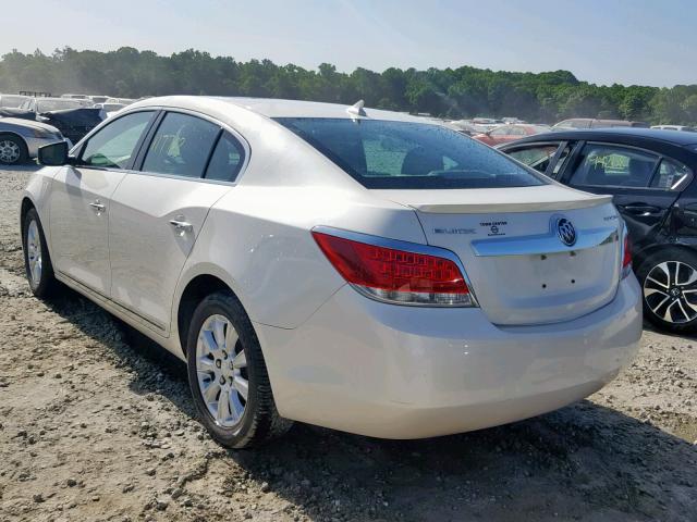 1G4GC5ER3CF322607 - 2012 BUICK LACROSSE WHITE photo 3