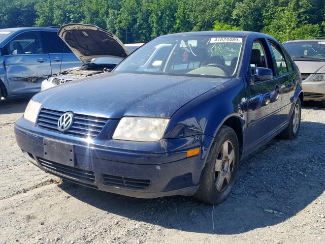 3VWSB69M92M000684 - 2002 VOLKSWAGEN JETTA GLS BLUE photo 2