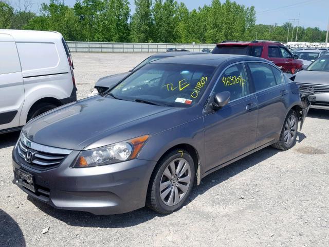 1HGCP2F85BA062381 - 2011 HONDA ACCORD EXL GRAY photo 2