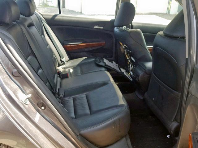 1HGCP2F85BA062381 - 2011 HONDA ACCORD EXL GRAY photo 6