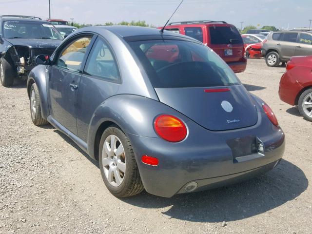 3VWDD21CX3M428361 - 2003 VOLKSWAGEN NEW BEETLE ნაცრისფერი ფოტო 3
