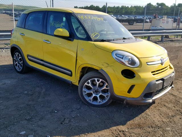 ZFBCFADH4EZ021649 - 2014 FIAT 500L TREKK YELLOW photo 1