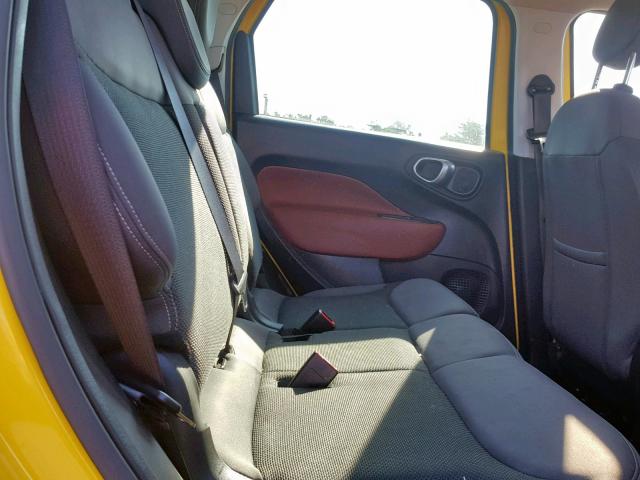 ZFBCFADH4EZ021649 - 2014 FIAT 500L TREKK YELLOW photo 6