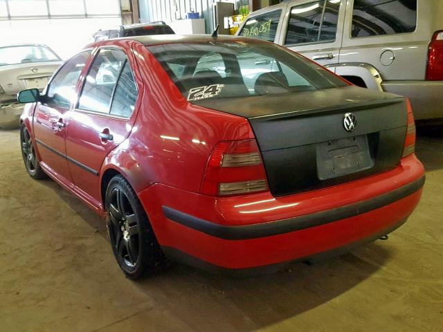 3VWSE29M6YM161387 - 2000 VOLKSWAGEN JETTA GLS RED photo 3