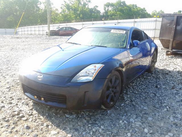 JN1AZ34D54T152890 - 2004 NISSAN 350Z COUPE BLUE photo 2