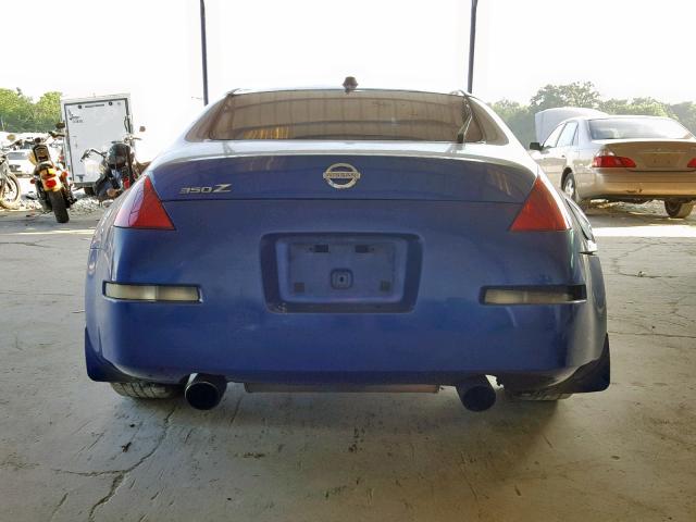 JN1AZ34D54T152890 - 2004 NISSAN 350Z COUPE BLUE photo 6