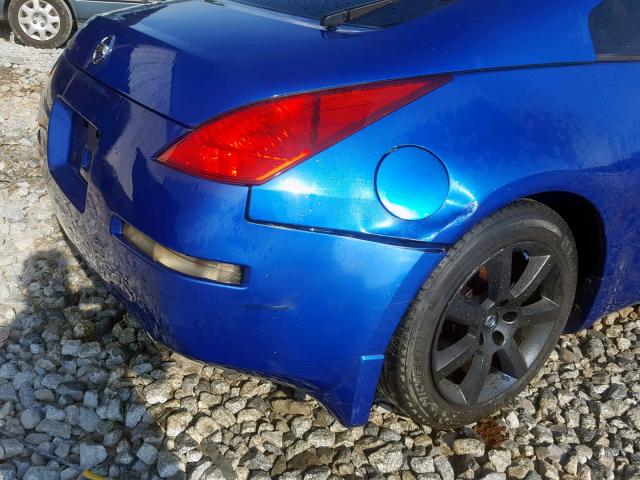 JN1AZ34D54T152890 - 2004 NISSAN 350Z COUPE BLUE photo 9