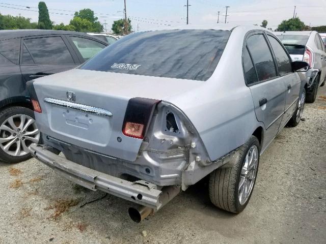 2HGES16142H578785 - 2002 HONDA CIVIC DX SILVER photo 4