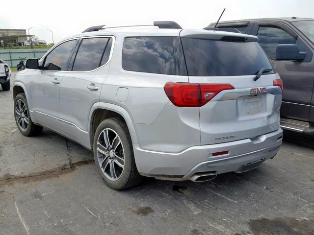 1GKKNPLS6JZ106275 - 2018 GMC ACADIA DEN SILVER photo 3