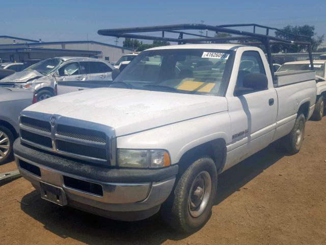 1B7HC16YX1S334247 - 2001 DODGE RAM 1500 WHITE photo 2