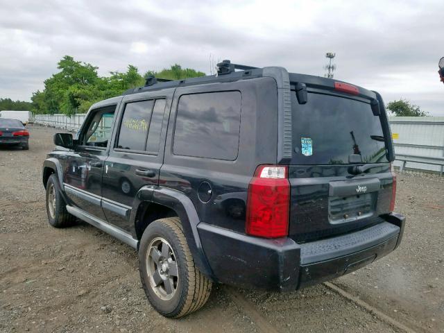 1J8HG48K77C501447 - 2007 JEEP COMMANDER BLACK photo 3
