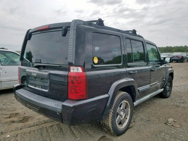 1J8HG48K77C501447 - 2007 JEEP COMMANDER BLACK photo 4
