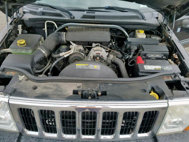 1J8HG48K77C501447 - 2007 JEEP COMMANDER BLACK photo 7