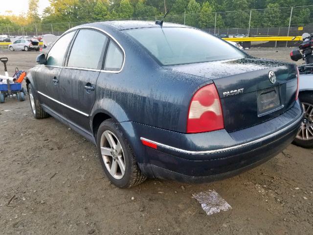 WVWRH63B94P243187 - 2004 VOLKSWAGEN PASSAT GLX BLUE photo 3