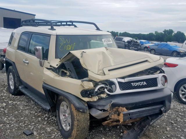 JTEBU11F380105726 - 2008 TOYOTA FJ CRUISER BEIGE photo 1