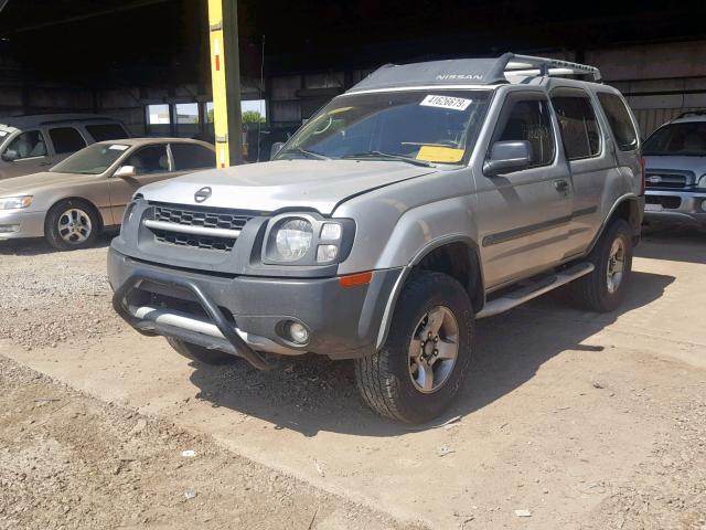 5N1ED28T44C657694 - 2004 NISSAN XTERRA XE SILVER photo 2