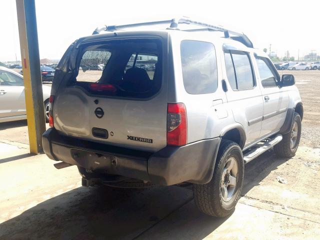 5N1ED28T44C657694 - 2004 NISSAN XTERRA XE SILVER photo 4